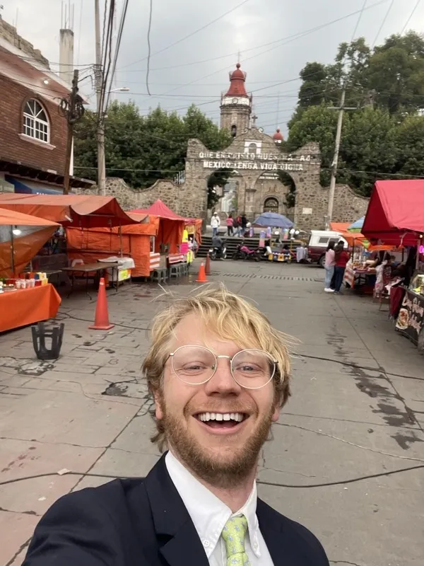 Luke at a wedding in Estado de Mexico